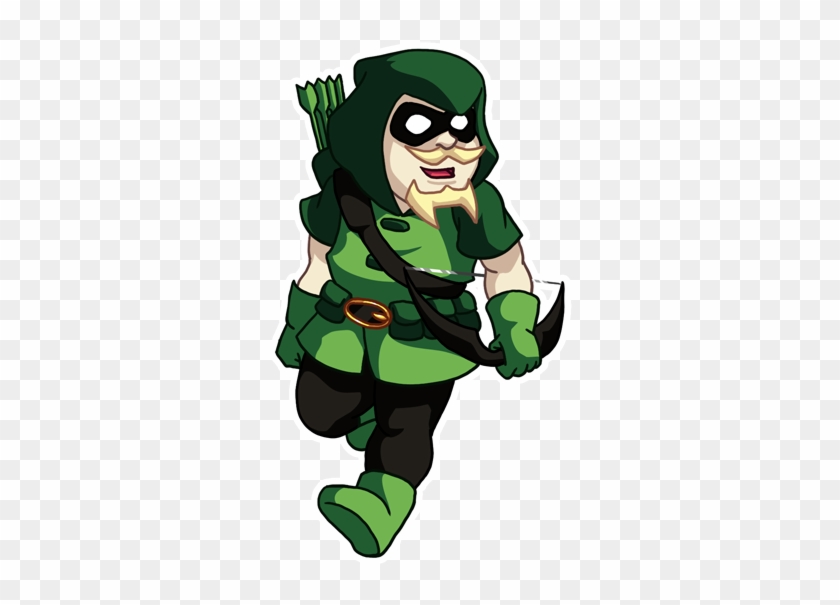 Chibi Green Arrow By Twinenigma - Green Arrow Chibi Png #441733