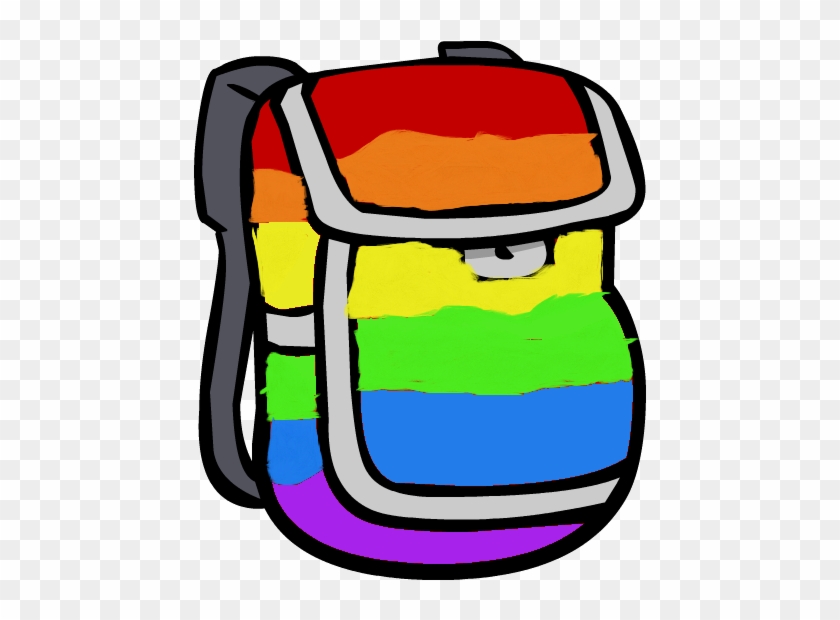 Rainbow Backpack - Red Backpack Cartoon #441768