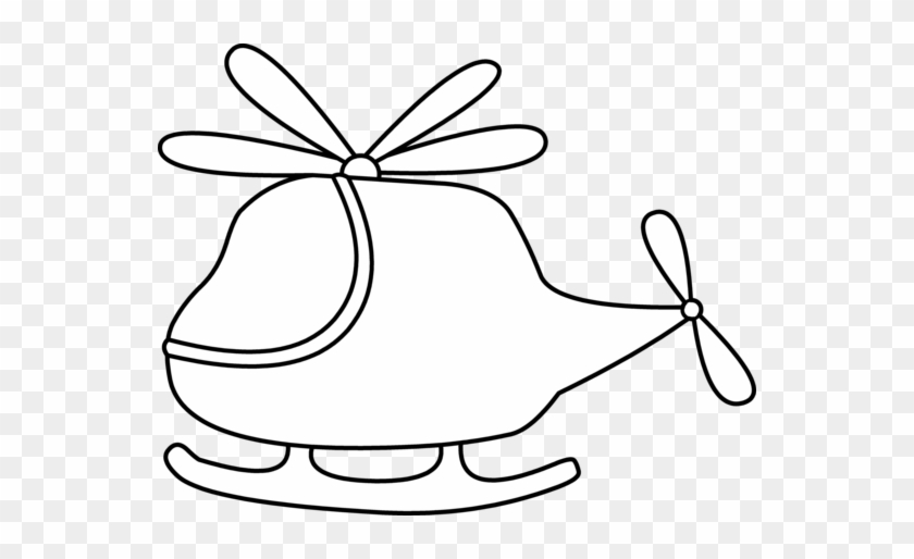 Helicopter Clipart Black And White - Cute Helicopter Clipart Black And White #441802