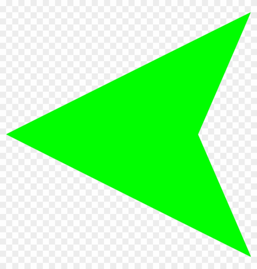 Open - Green Left Arrow Png #441804