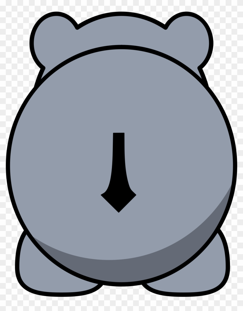 Clipart Hippo Back - Cute Animals Cartoon #441905