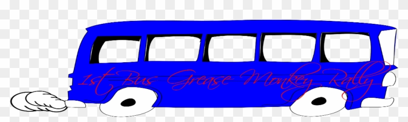 School Bus Blue Cartoon #441914