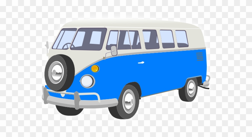 Blue Camper Van Clip Art At Clker - Key Ring V.w Campervan #441921