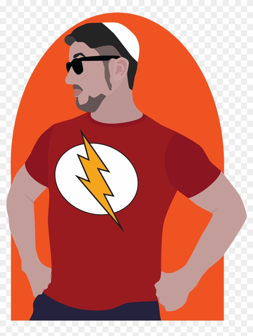 Derek Leman Super Hero Minimalist Portrait - Illustration #441987