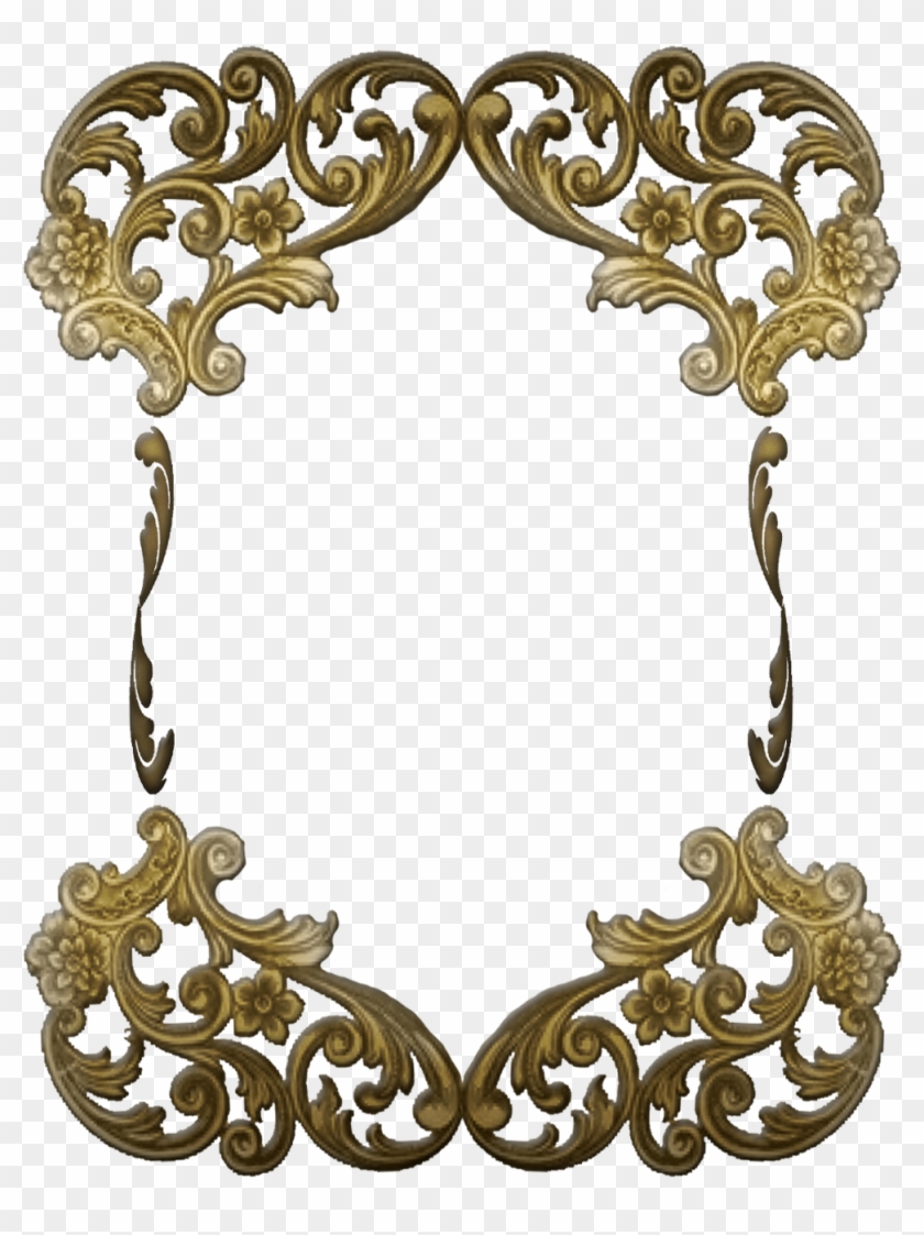 Free Ornate Victorian Frame - Art Deco Gold Frame Png #442006