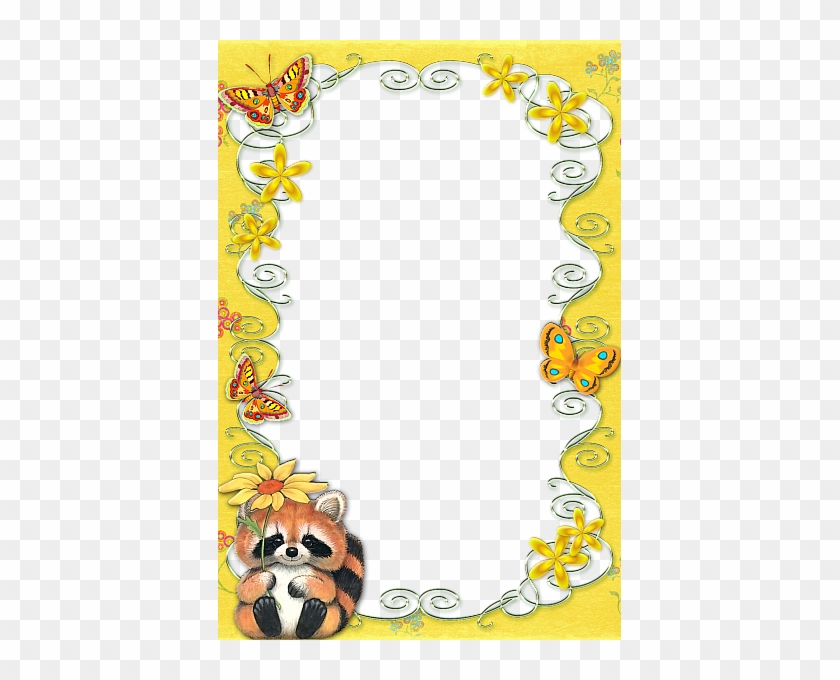 Yellow Frame Png - Рамки Для Текста Детские #442011