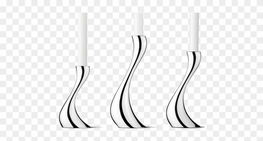 Georg Jensen Cobra Candleholders, Set Of - Georg Jensen - Cobra Candle Holder - Set Of 3 #442019