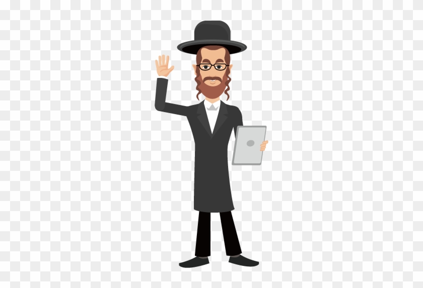 Orthodox Judaism Hasidic Judaism Rabbi Clip Art - Orthodox Jew Illustration #442020