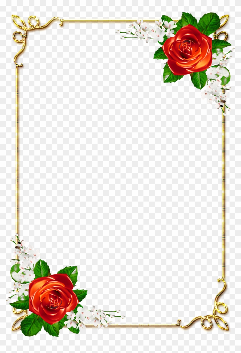 Imagens Psd E Png Fundo Transparente Grátis Para Programas - Page Border Design Flower #442056