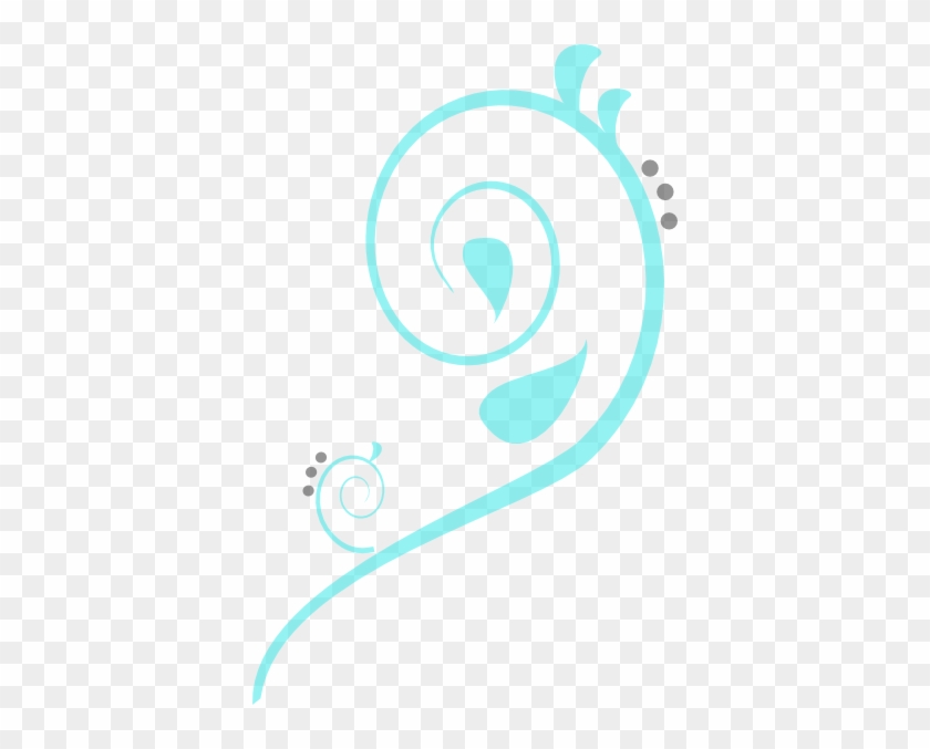 Single Blue Curve Clip Art At Clker - Free Paisley Clip Art #442082