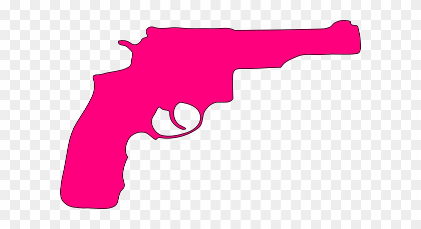 Pistol Clipart Pink Gun - Gun Cross Stitch Pattern Free #442132