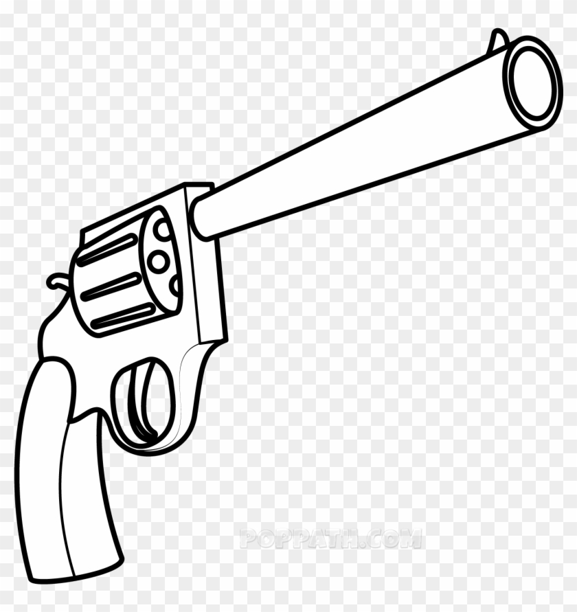 Simple Gun Drawing - Easy To Draw Gun #442173