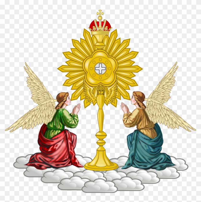 Emblemat Mariawicki - Monstrance With Angels #442203