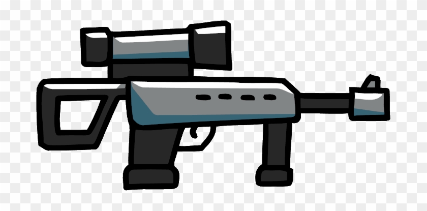 Modern Sniper Rifle Vector Clipart Eps Images - Scribblenauts Guns #442246