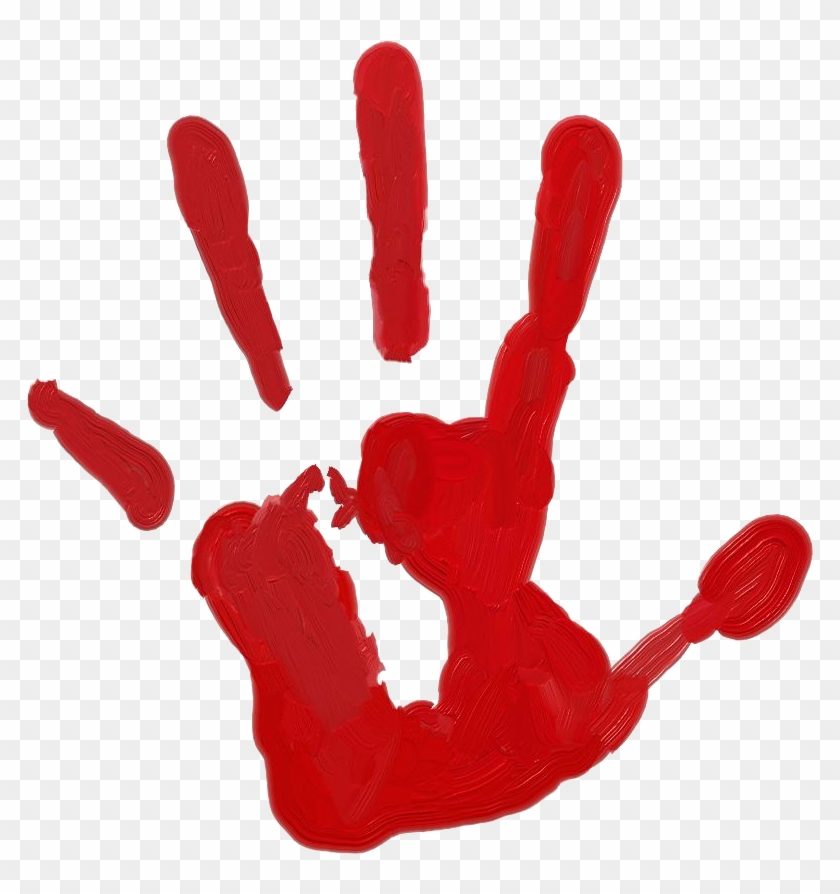 Handprint Clipart Paint - Paint Hand Prints Png #442368