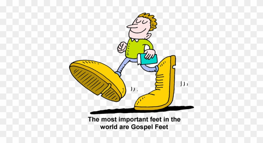 Man - Big Feet Clipart #442373