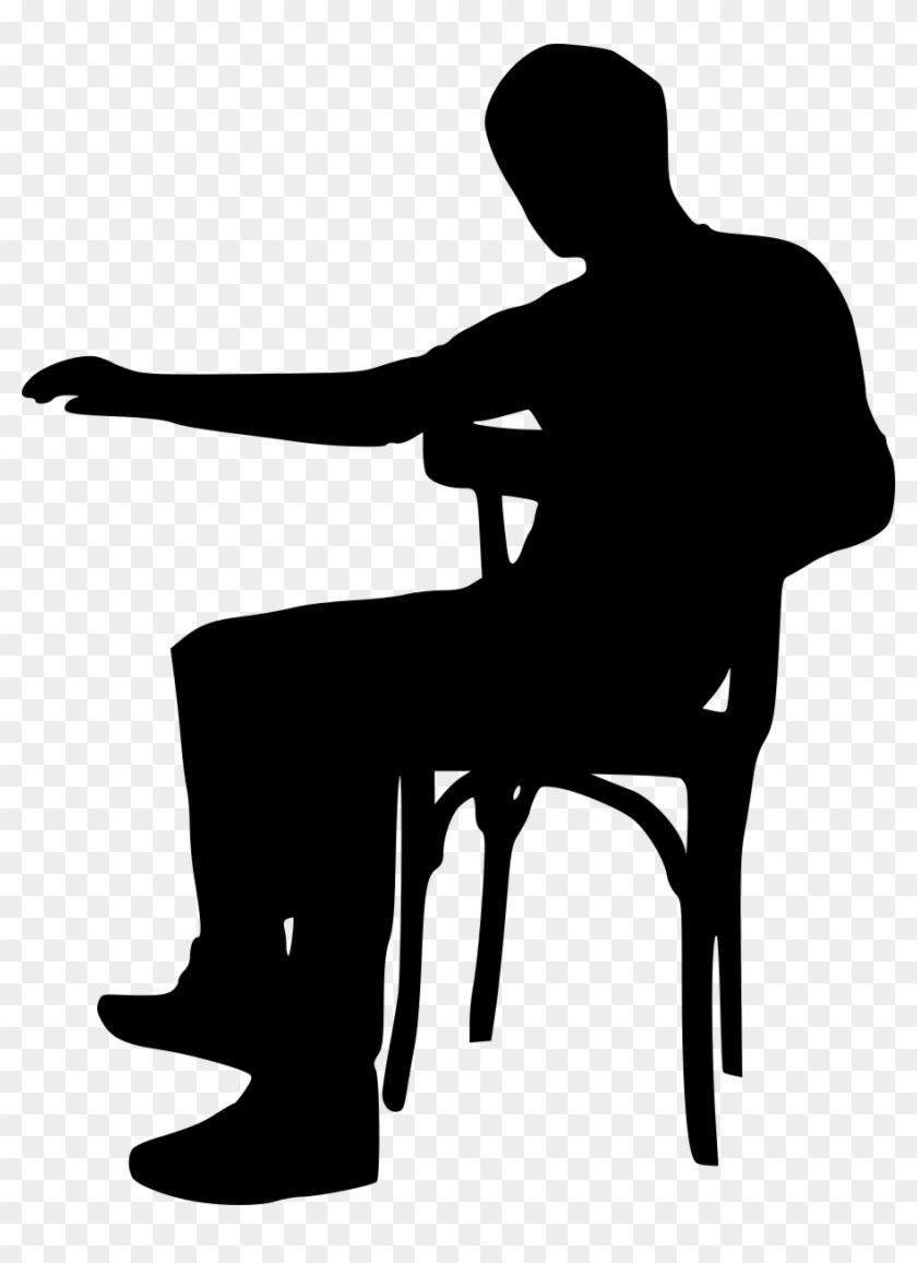 Free Download - Chair Sitting Silhouette #442431