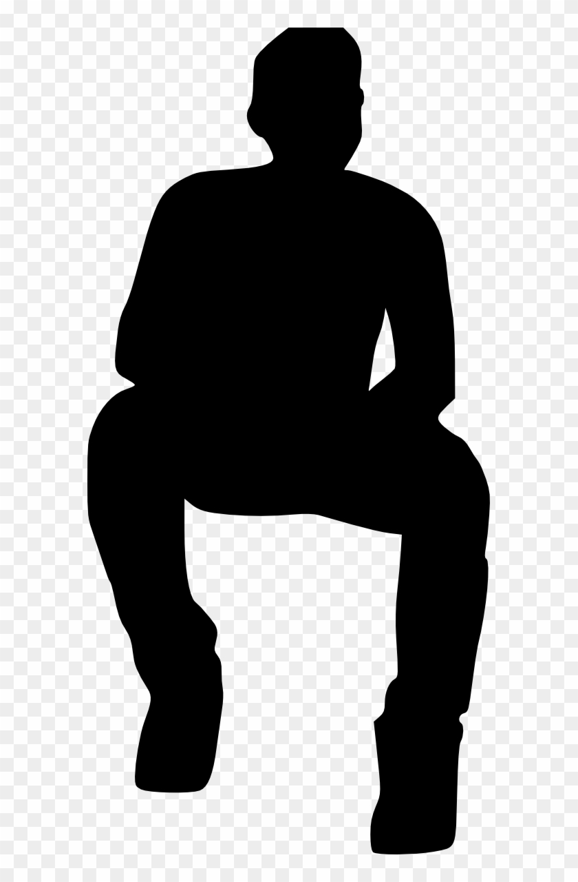 12 People Sitting Silhouette - People Sitting Silhouette Png #442536