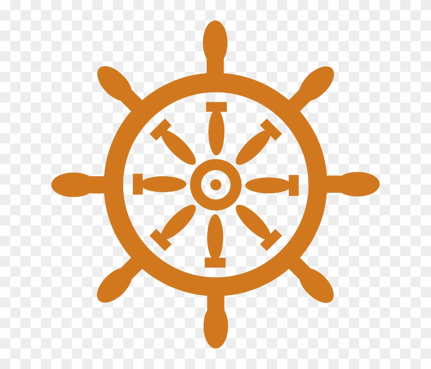 Steering Wheel, Ship, Boat, Steering - Ship Wheel Clip Art #442623