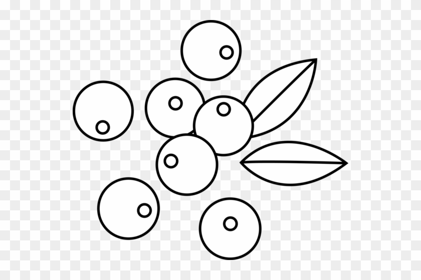 Berries Clip Art Black And White - Berries Clip Art Black And White #442643
