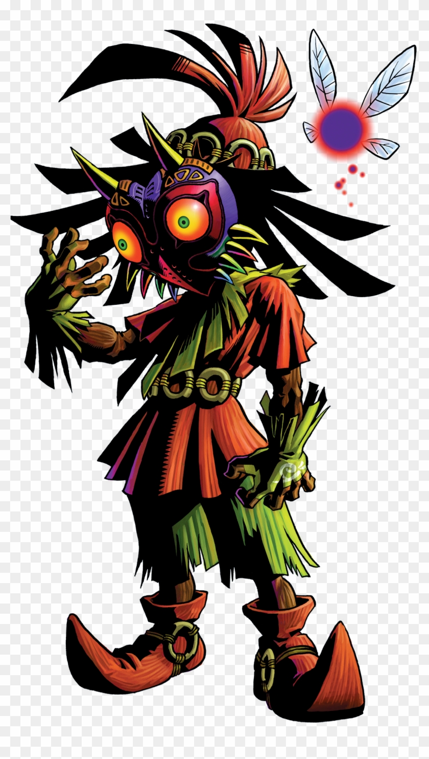 Skull Kid Zelda Mm Render - Legend Of Zelda Majora's Mask Majora #442658