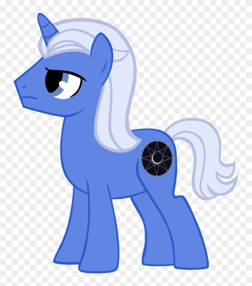 Black Horse Blue Eye For Kids - My Little Pony Boy Base #442678