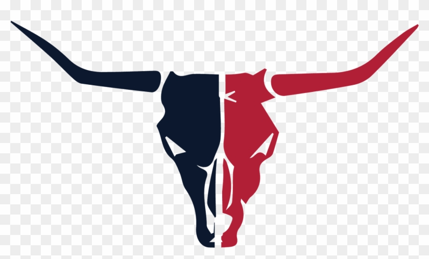 Free Houston Texans Png Transparent Image - Bull Skull Black And White #442690