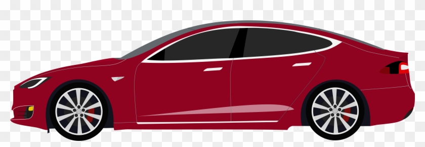 Black Tesla Model S Clipart - Lexus Lx 570 2019 #442696