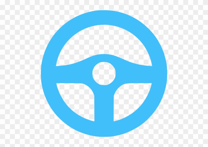 Caribbean Blue Steering Wheel Icon - Steering Wheel Icon Blue #442697