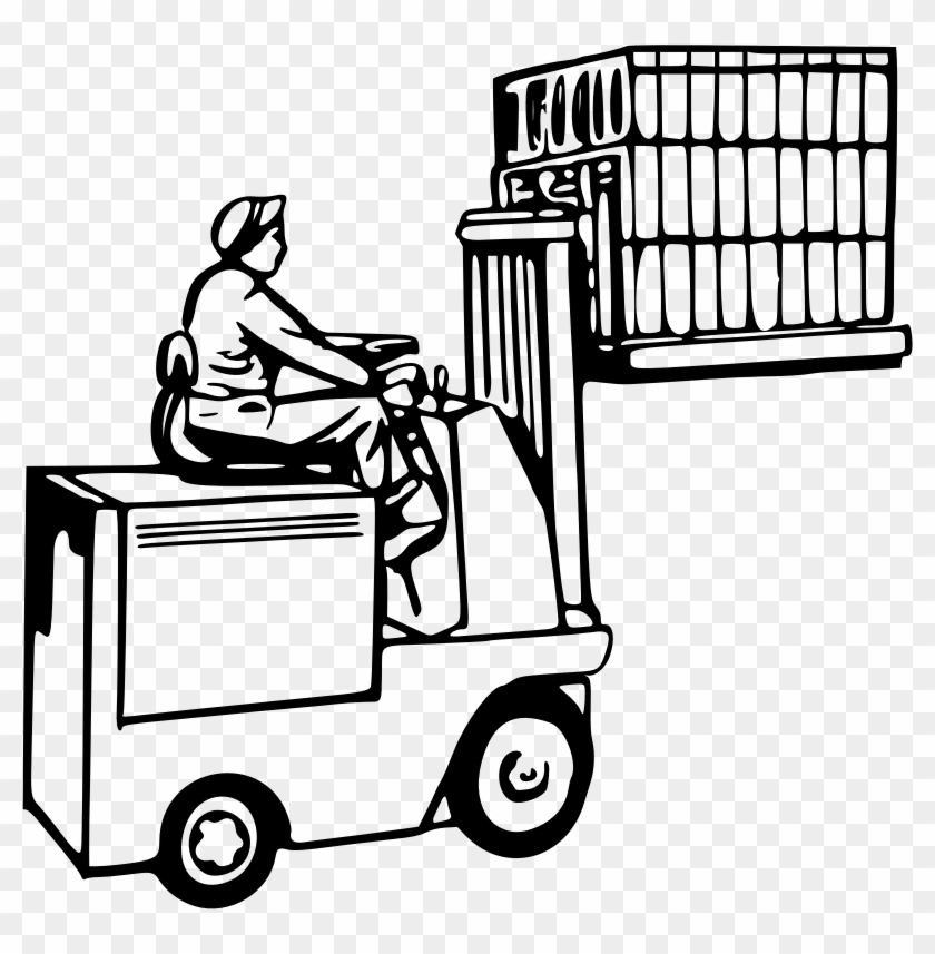 Medium Image - Forklift Drawing #442712