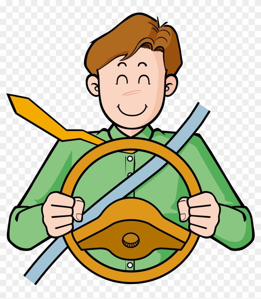 Driver Cartoon Graphic Design - Hombre Al Volante Png #442946