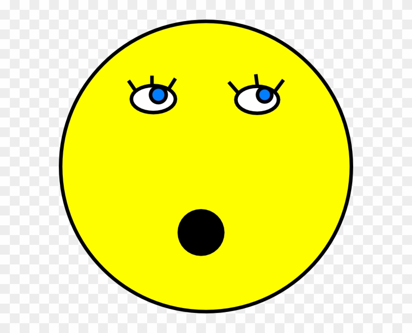 Surprised Smiley Face Clip Art - Simple Yellow Smiley Face #443061