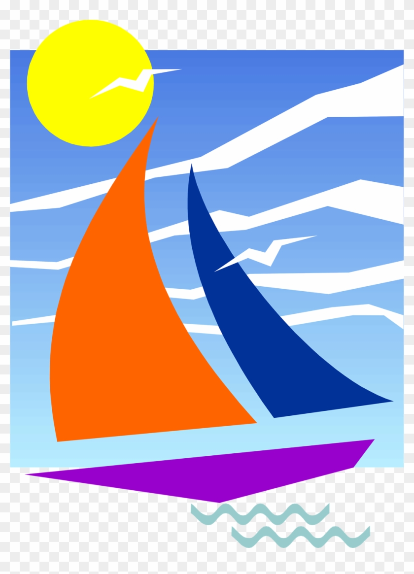Sailing Boat Clipart Sail - Sailboat Illustrations #443093