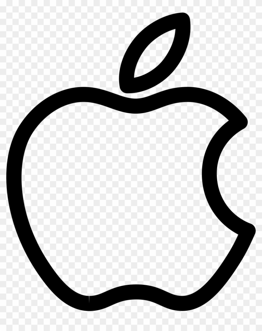 Download Apple Bitten Outlined Logo Comments - Apple Logo Outline Vector - Free Transparent PNG Clipart ...