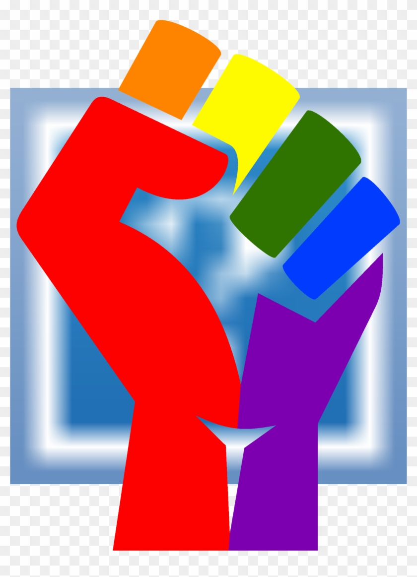 Big Image - Rainbow Fist Png #443332