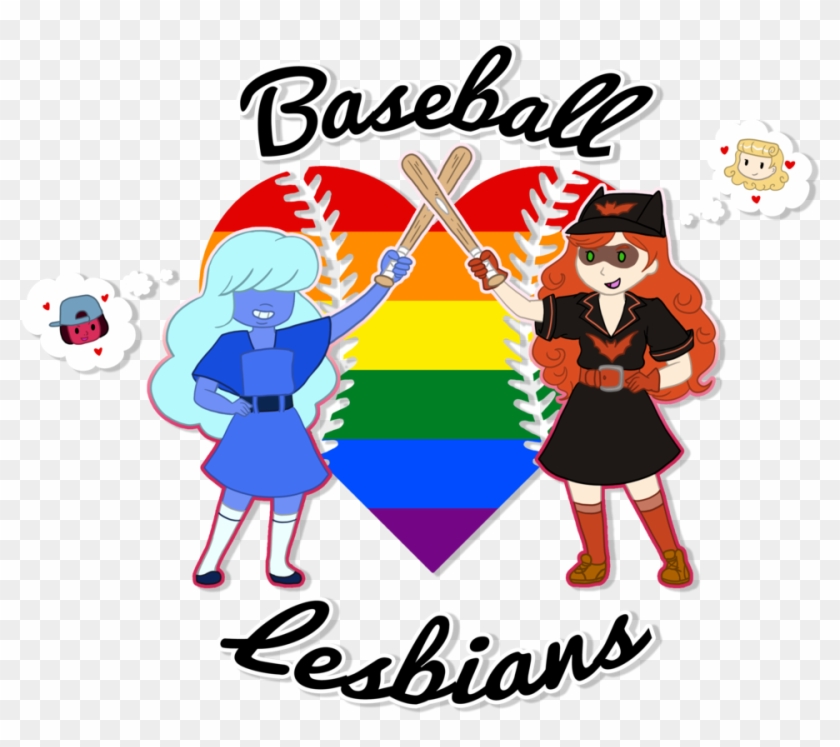 Queenbean3 49 7 Baseball Lesbians By Mevrouwroze - Cartoon #443343