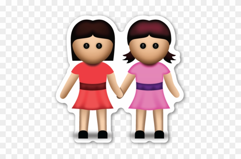 Two Women Holding Hands - Best Friends Emoji #443359