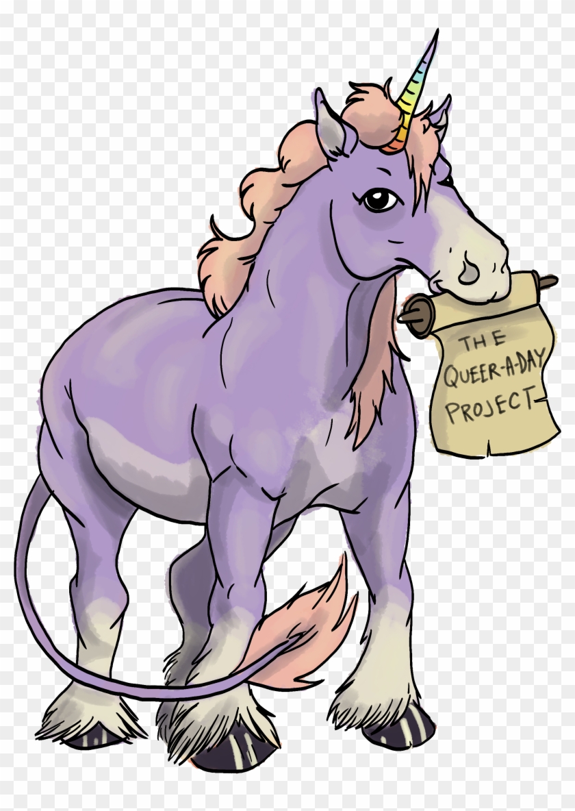 About The Queer A Day Project - Gay Unicorn Png #443370