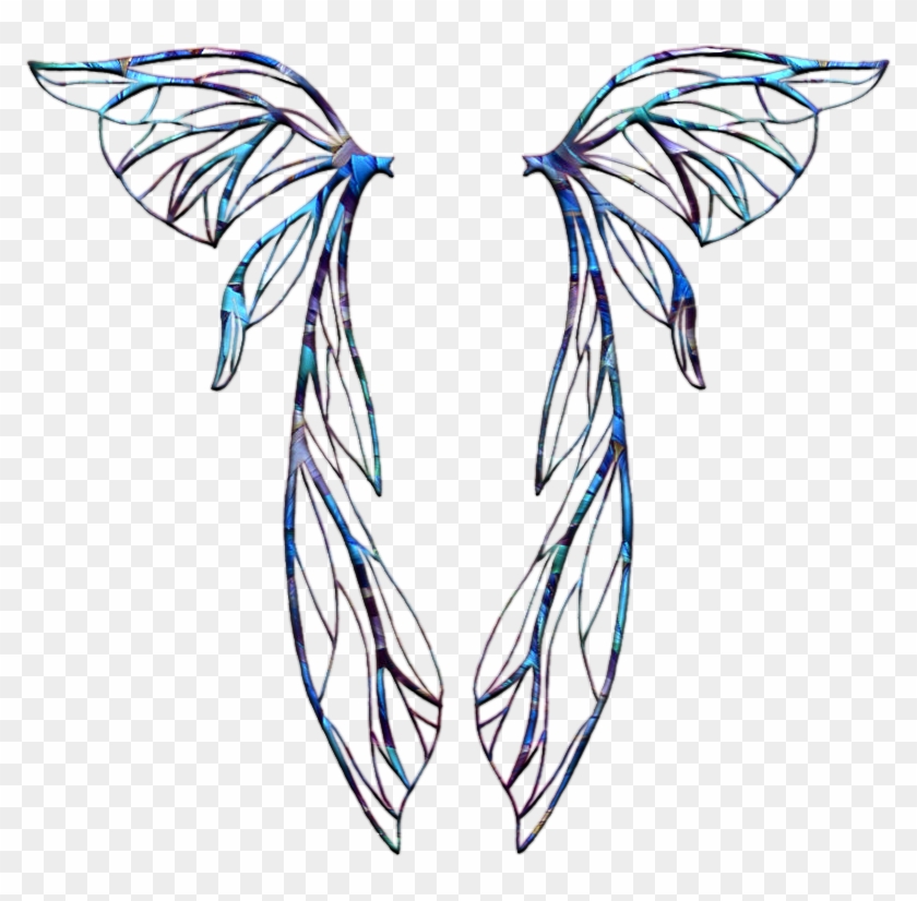 Fairy Wings Template - Fairy Wings Overlay Transparent #443456