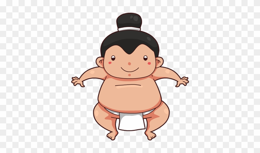 Wrestling Clip Art - Cute Sumo Wrestler Cartoon #443496