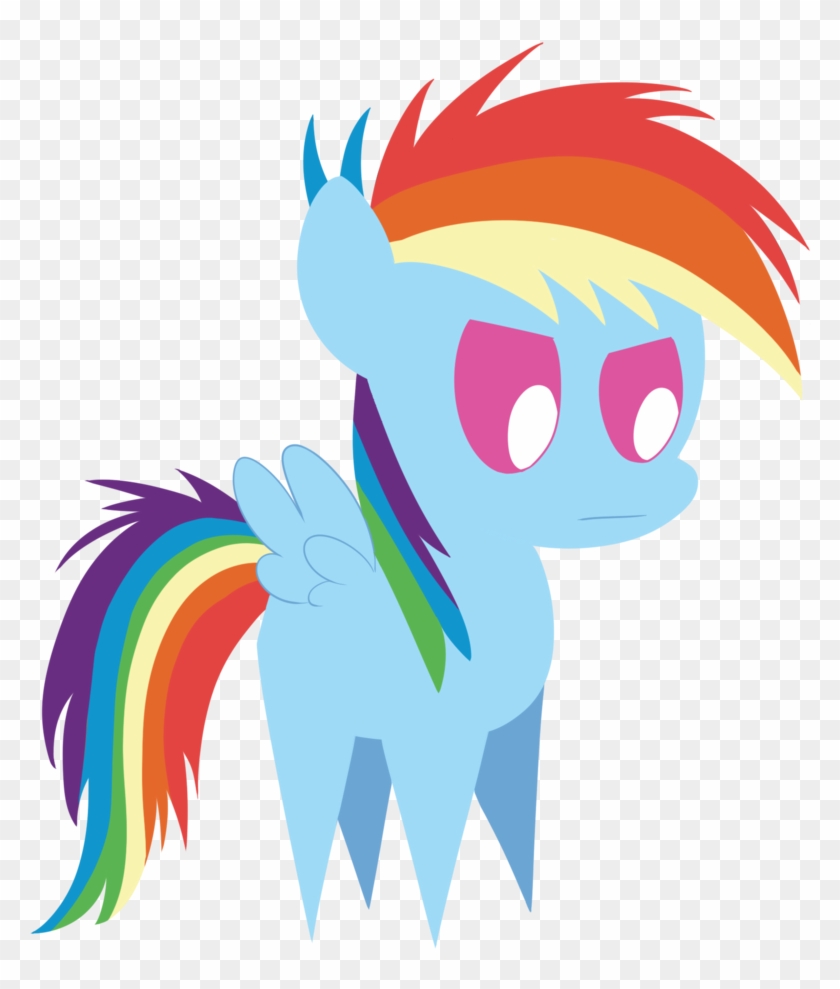 Rainbow Dash Filly Is Not Amused By Dragonfoorm - Mlp Logo Rainbow Dash #443555