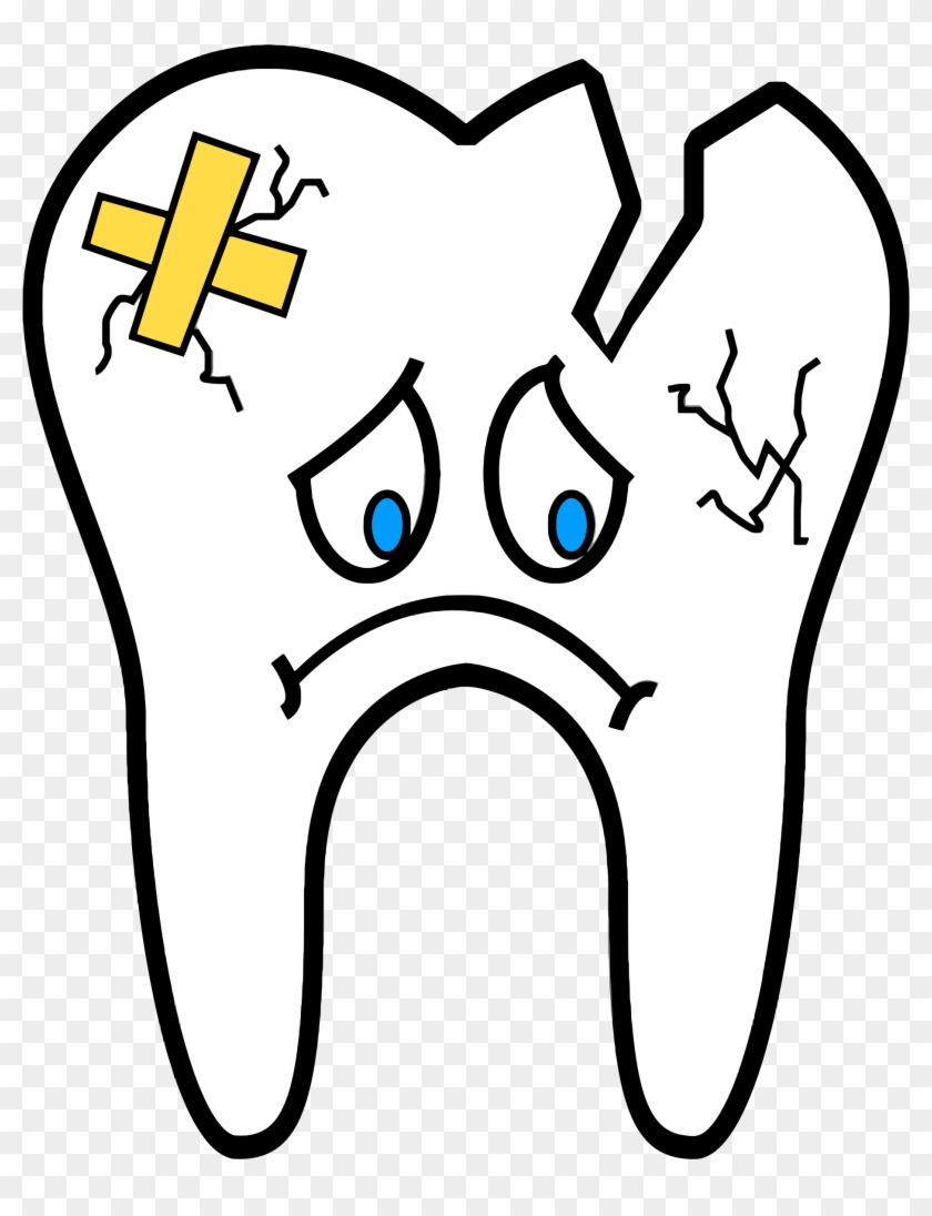 Clipart - Broken Tooth Cartoon Png #443568