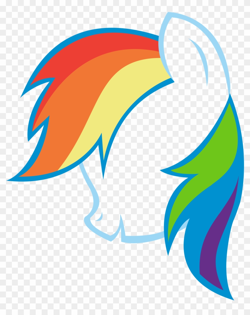 Rainbow Dash Silhouette Vector By 1414holyflanders - Rainbow Dash Silhouette #443587