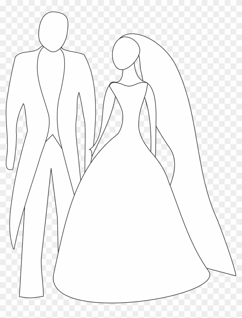 Bride And Groom - Bride And Groom Clipart #443635