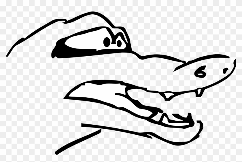 Teeth Clipart Sad Mouth - Sad Alligator Drawing #443630