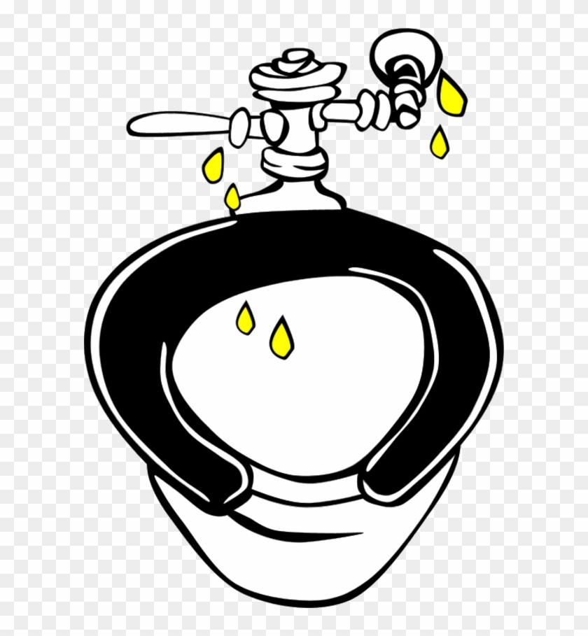 Vector Clip Art - Leaking Toilet Clipart #443653