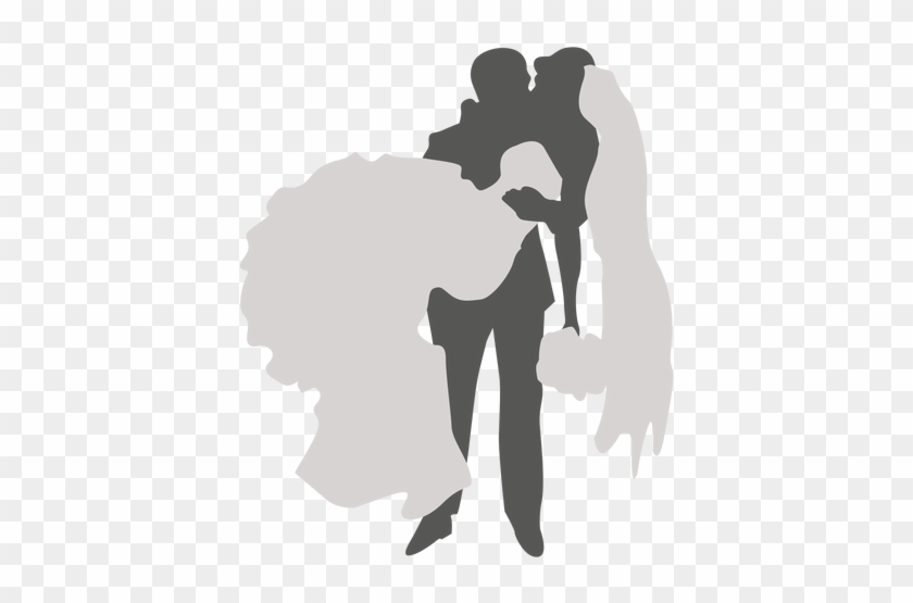 Groom Carrying Bride Silhouette Png Image - Bride And Groom Silhouette Png #443700