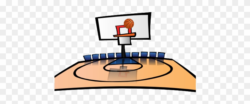 New Sports Fan - Basketball Court Clip Art #443719