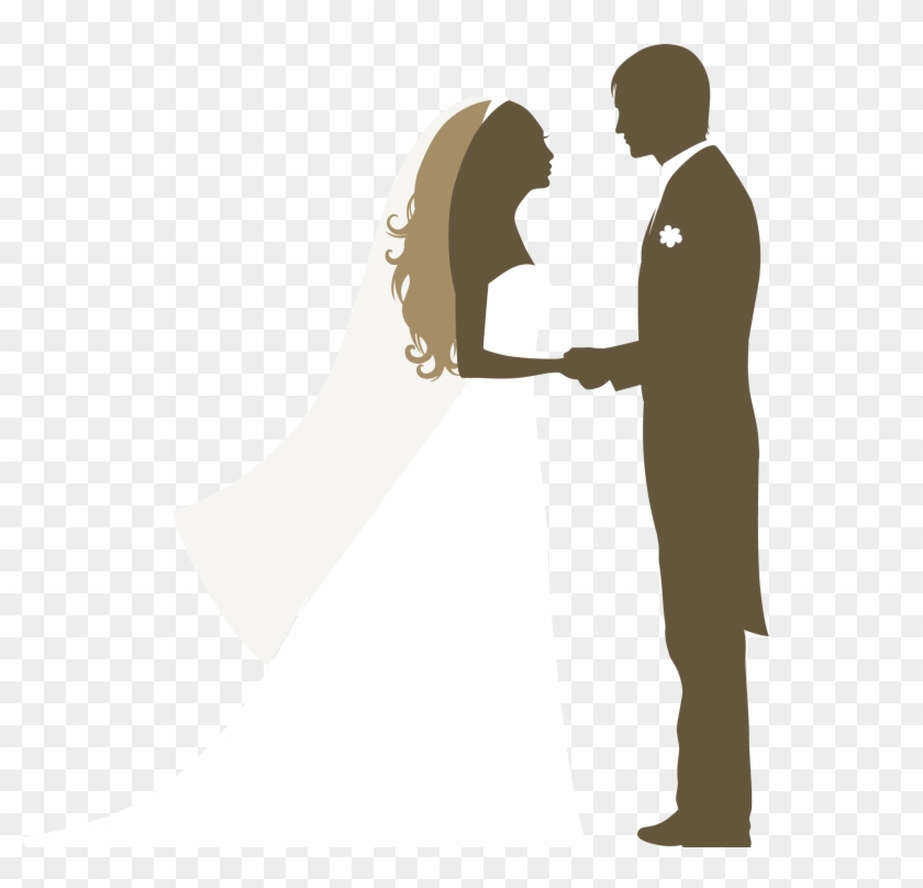 Wedding Anniversary, Brides, Cards, Weddings, Searching, - Silhouette Wedding Vector Png #443825