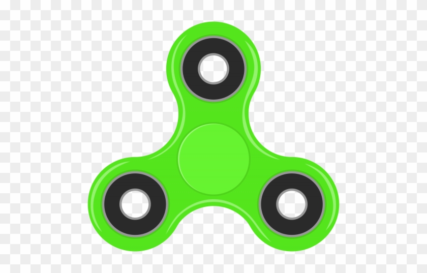 Spinner Green Png Clip Art - Fidget Spinner Neon Green #443836